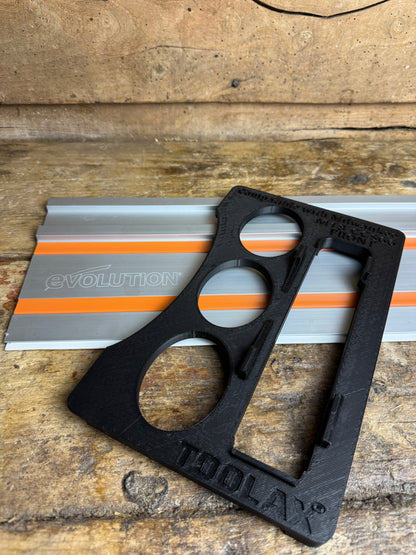 TOOLAX adaptor for Milwaukee M18 CCS66 Adaptor base / Skid plate for Circular Saw to fit Evolution Guide rail