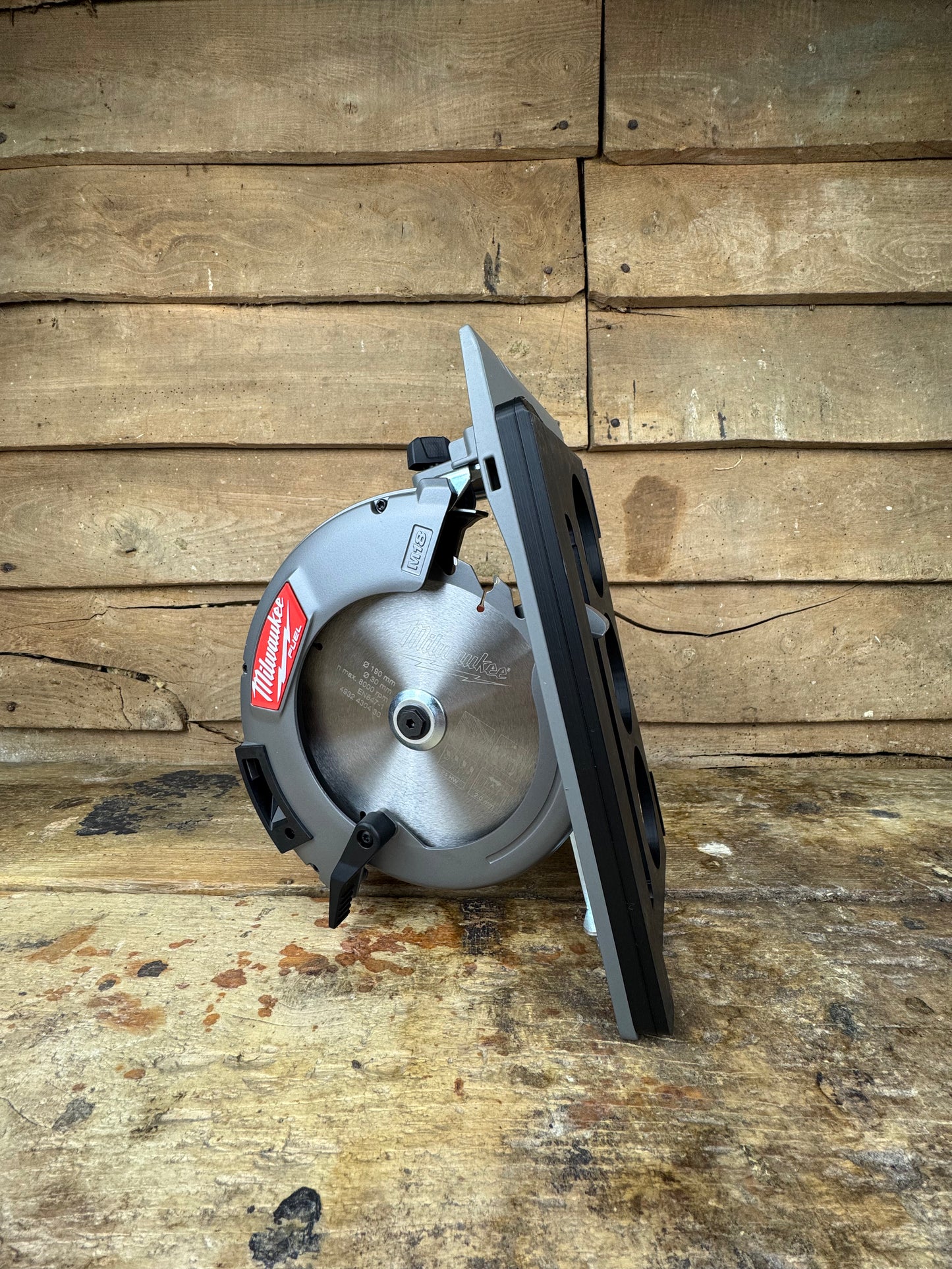 TOOLAX adaptor for Milwaukee M18CCS66 Adaptor base / Skid plate for Circular Saw to fit Milwaukee Guide rail