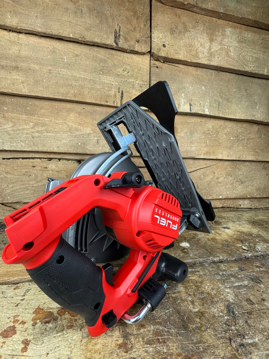 TOOLAX adaptor for Milwaukee M18 CCS66 Adaptor base / Skid plate for Circular Saw to fit Evolution Guide rail