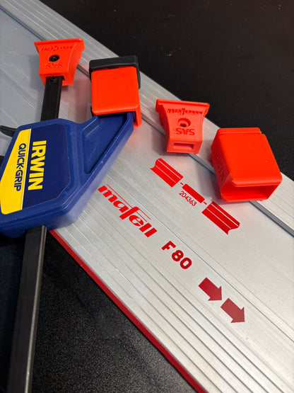 Irwin Quick Grip Clamp Adaptor to fit Mafell Guide Rail with Riser block- Works with the thinnest of materials - Pair 2x