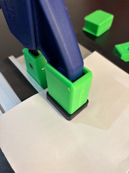 Irwin Quick Grip Clamp Adaptor to fit Ryobi Guide Rail with Riser block- Works with the thinnest of materials - Pair 2x