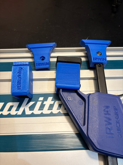 Irwin Quick Grip Clamp Adaptor to fit Makita Guide Rail with Riser block- Works with the thinnest of materials - Pair 2x