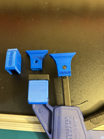 Irwin Quick Grip Clamp Adaptor to fit Makita Guide Rail with Riser block- Works with the thinnest of materials - Pair 2x