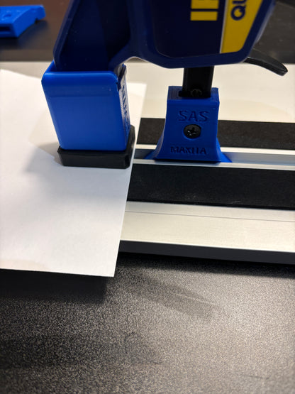 Irwin Quick Grip Clamp Adaptor to fit Makita Guide Rail with Riser block- Works with the thinnest of materials - Pair 2x