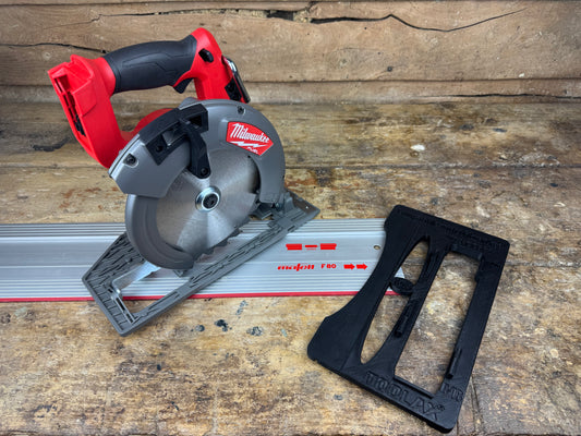 TOOLAX adaptor for Milwaukee M18 CCS66 Adaptor base / Skid plate for Circular Saw to fit Mafell Guide rail