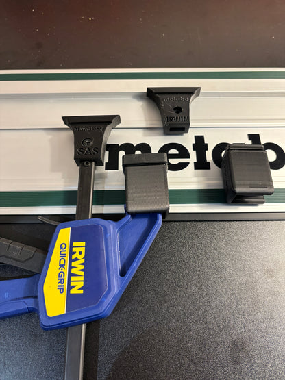 Irwin Quick Grip Clamp Adaptor to fit Metabo Guide Rail with Riser block- Works with the thinnest of materials - Pair 2x