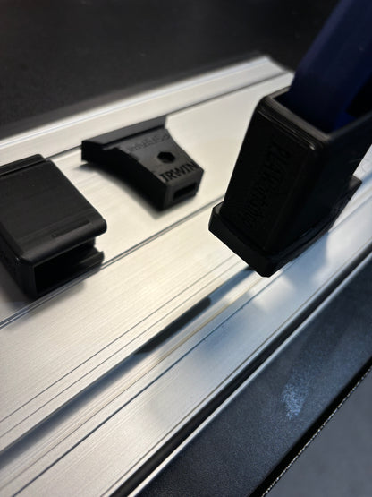 Irwin Quick Grip Clamp Adaptor to fit Metabo Guide Rail with Riser block- Works with the thinnest of materials - Pair 2x