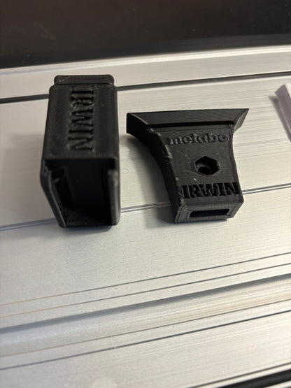 Irwin Quick Grip Clamp Adaptor to fit Metabo Guide Rail with Riser block- Works with the thinnest of materials - Pair 2x