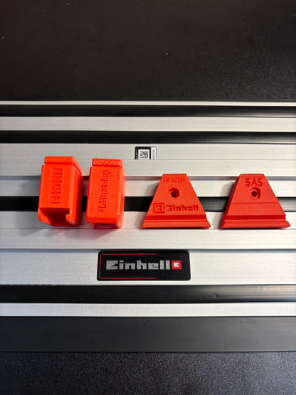 Irwin Quick Grip Clamp Adaptor to fit Einhell Guide Rail with Riser block- Works with the thinnest of materials - Pair 2x