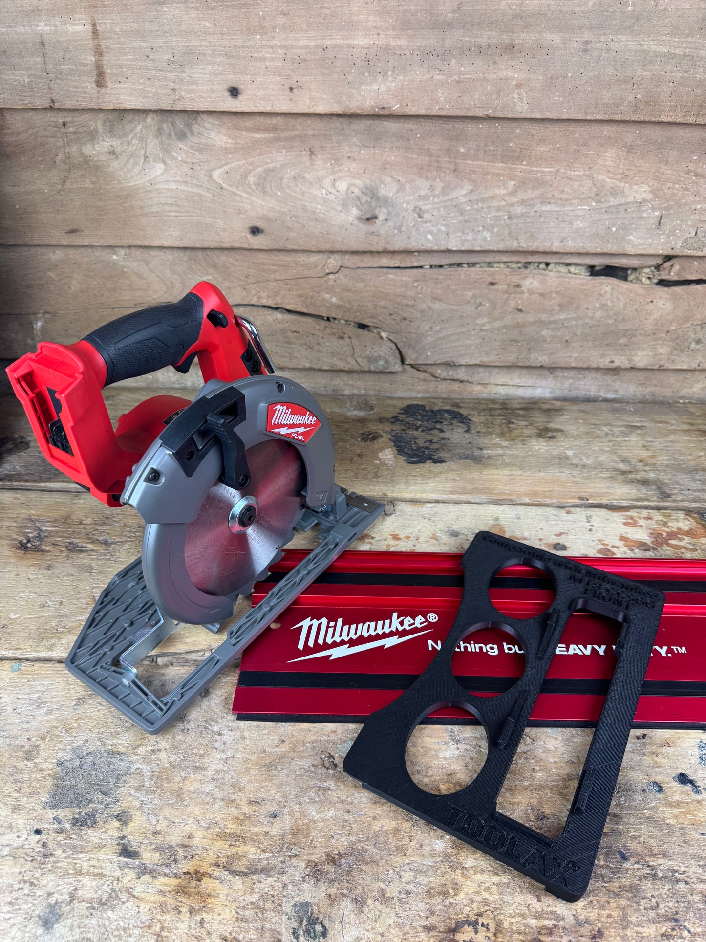 TOOLAX adaptor for Milwaukee M18CCS66 Adaptor base / Skid plate for Circular Saw to fit Milwaukee Guide rail