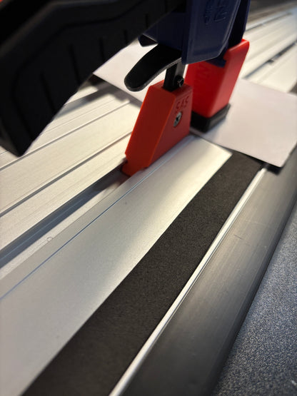 Irwin Quick Grip Clamp Adaptor to fit Einhell Guide Rail with Riser block- Works with the thinnest of materials - Pair 2x