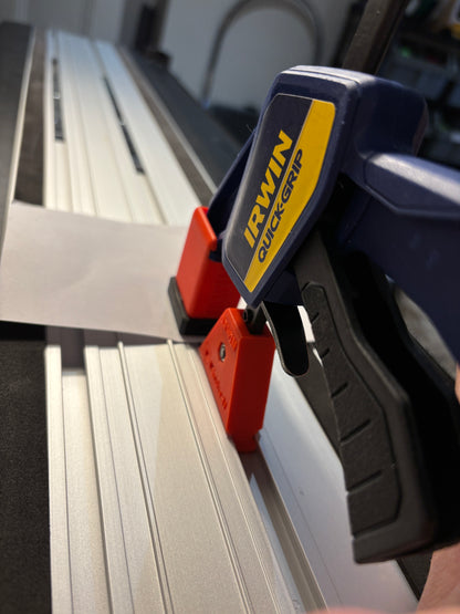 Irwin Quick Grip Clamp Adaptor to fit Einhell Guide Rail with Riser block- Works with the thinnest of materials - Pair 2x
