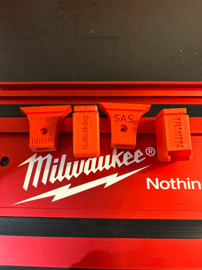 Irwin Quick Grip Clamp Adaptor to fit Milwaukee Guide Rail with Riser block- Works with the thinnest of materials - Pair 2x