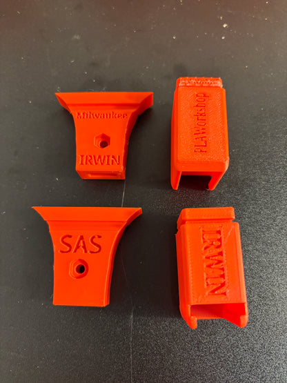 Irwin Quick Grip Clamp Adaptor to fit Milwaukee Guide Rail with Riser block- Works with the thinnest of materials - Pair 2x