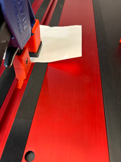 Irwin Quick Grip Clamp Adaptor to fit Milwaukee Guide Rail with Riser block- Works with the thinnest of materials - Pair 2x