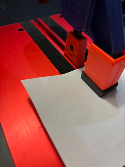 Irwin Quick Grip Clamp Adaptor to fit Milwaukee Guide Rail with Riser block- Works with the thinnest of materials - Pair 2x