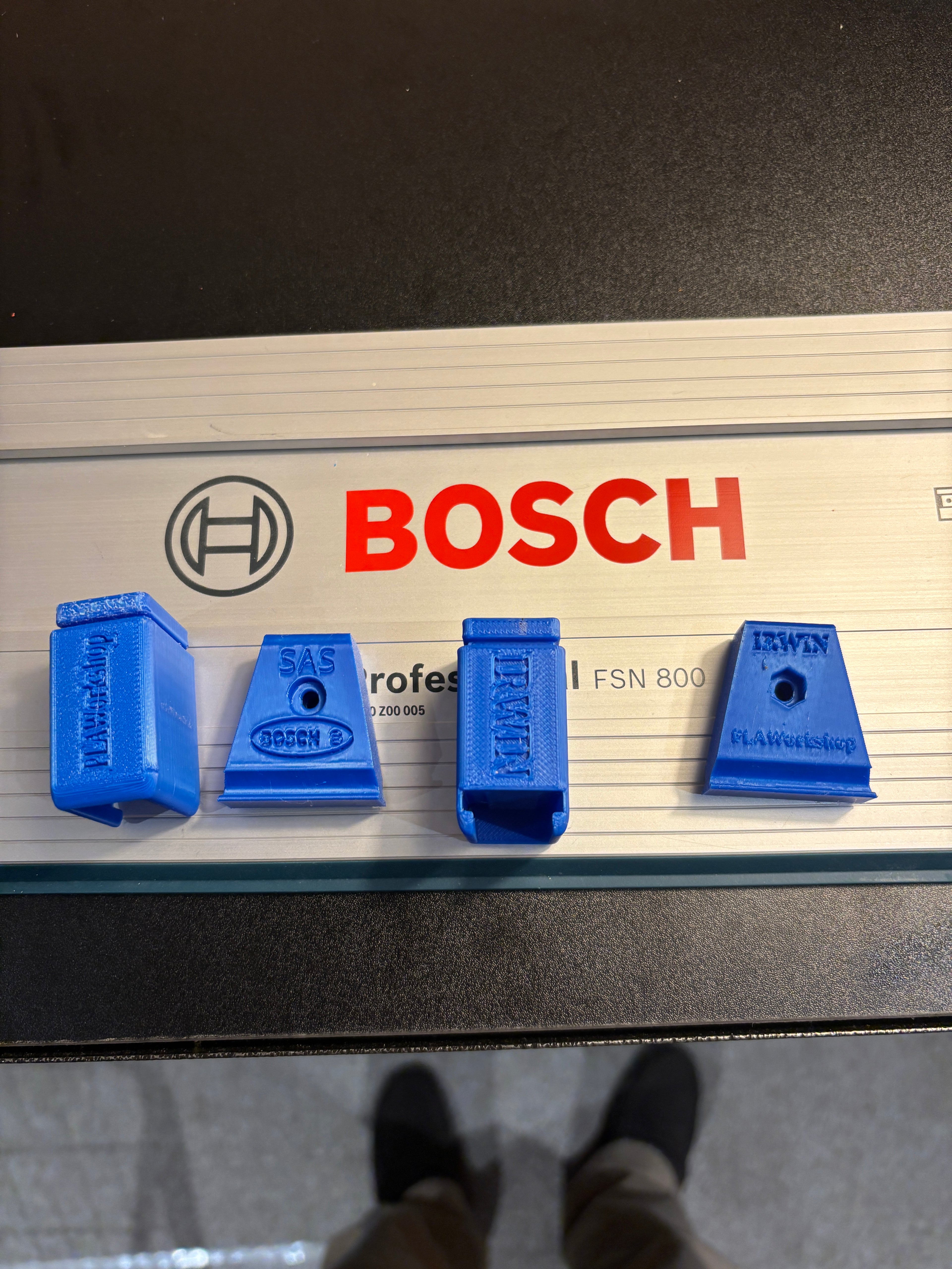 Irwin Quick Grip Clamp Adaptor to fit Bosch Guide Rail with Riser block- Works with the thinnest of materials - Pair 2x