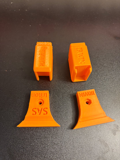 Irwin Quick Grip Clamp Adaptor to fit Triton Guide Rail with Riser block- Works with the thinnest of materials - Pair 2x