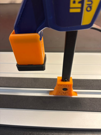 Irwin Quick Grip Clamp Adaptor to fit Triton Guide Rail with Riser block- Works with the thinnest of materials - Pair 2x