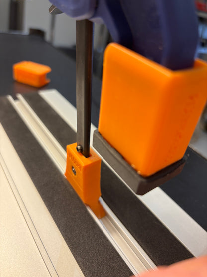 Irwin Quick Grip Clamp Adaptor to fit Triton Guide Rail with Riser block- Works with the thinnest of materials - Pair 2x