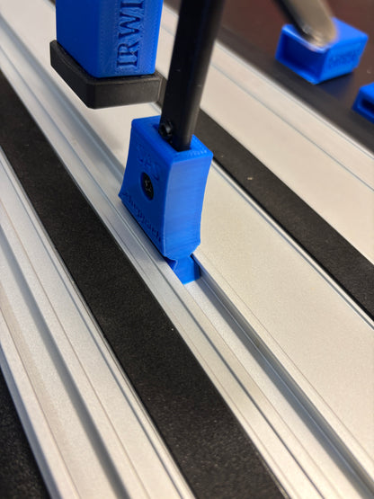 Irwin Quick Grip Clamp Adaptor to fit Scheppach Guide Rail with Riser block- Works with the thinnest of materials - Pair 2x