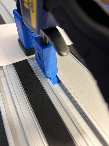 Irwin Quick Grip Clamp Adaptor to fit Scheppach Guide Rail with Riser block- Works with the thinnest of materials - Pair 2x