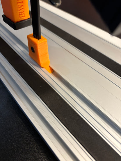 Irwin Quick Grip Clamp Adaptor to fit Evolution Guide Rail with Riser block- Works with the thinnest of materials - Pair 2x