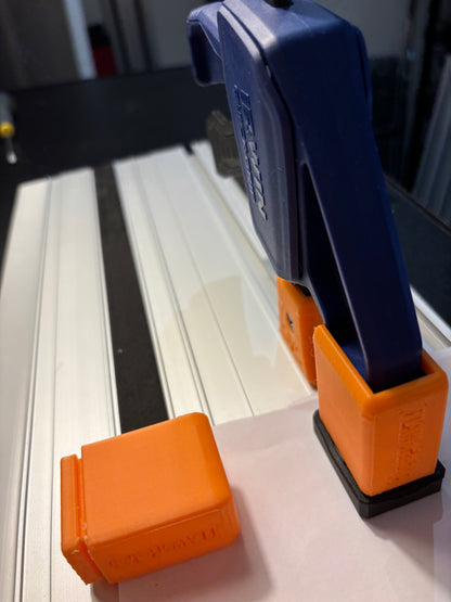 Irwin Quick Grip Clamp Adaptor to fit Evolution Guide Rail with Riser block- Works with the thinnest of materials - Pair 2x