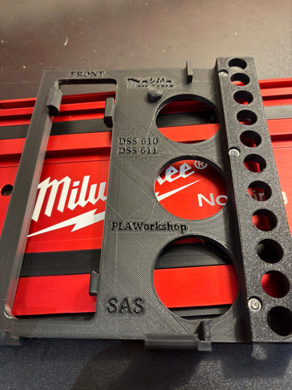 Makita DSS610 / DSS611 Adaptor base / Skid plate for Circular Saw to fit Milwaukee Guide rail