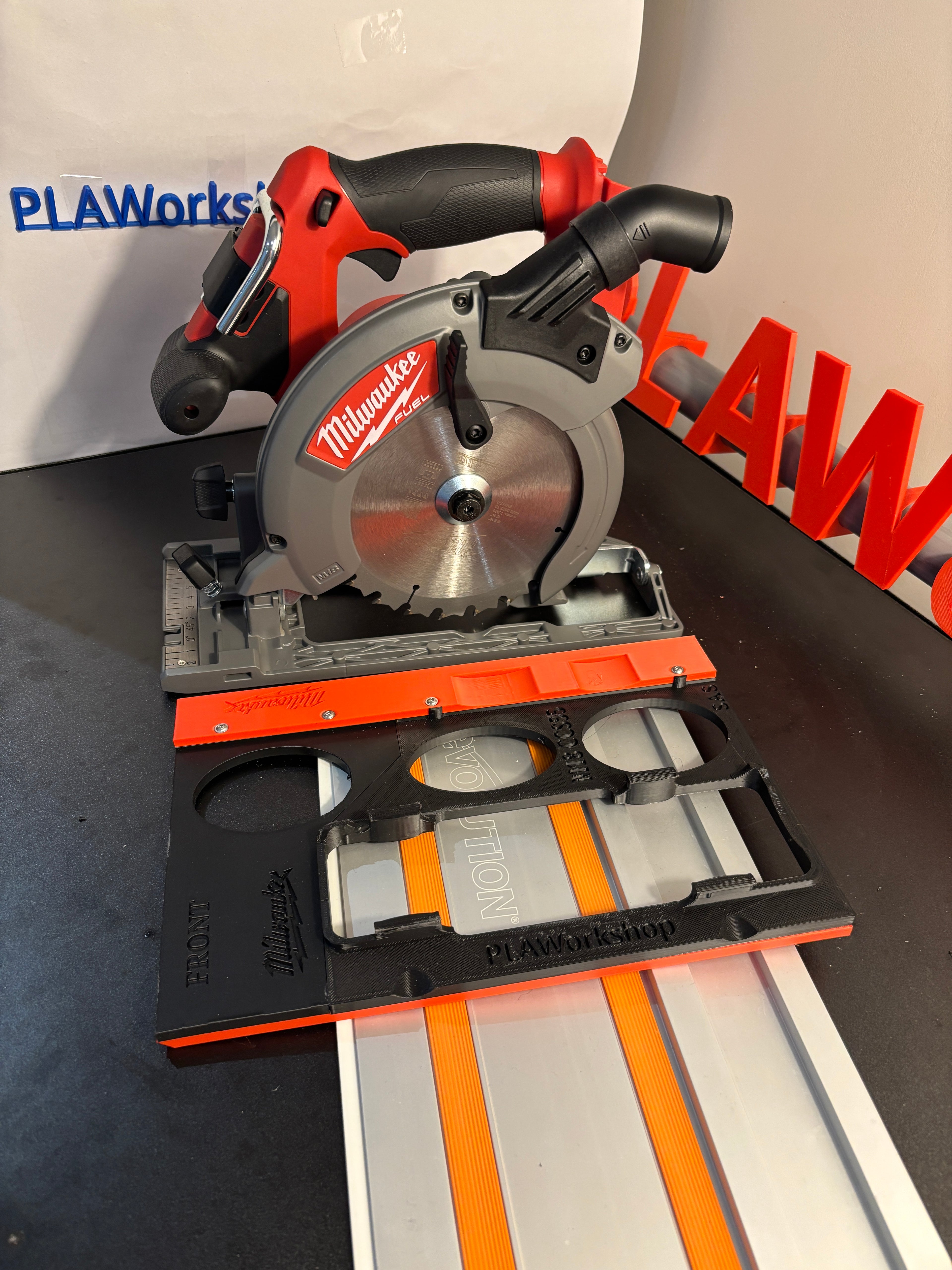 Milwaukee M18 CCS55 Adaptor base / Skid plate for Circular Saw to fit Evolution Guide rail