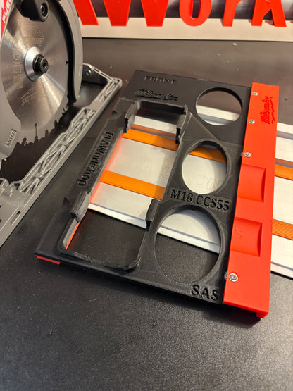 Milwaukee M18 CCS55 Adaptor base / Skid plate for Circular Saw to fit Evolution Guide rail