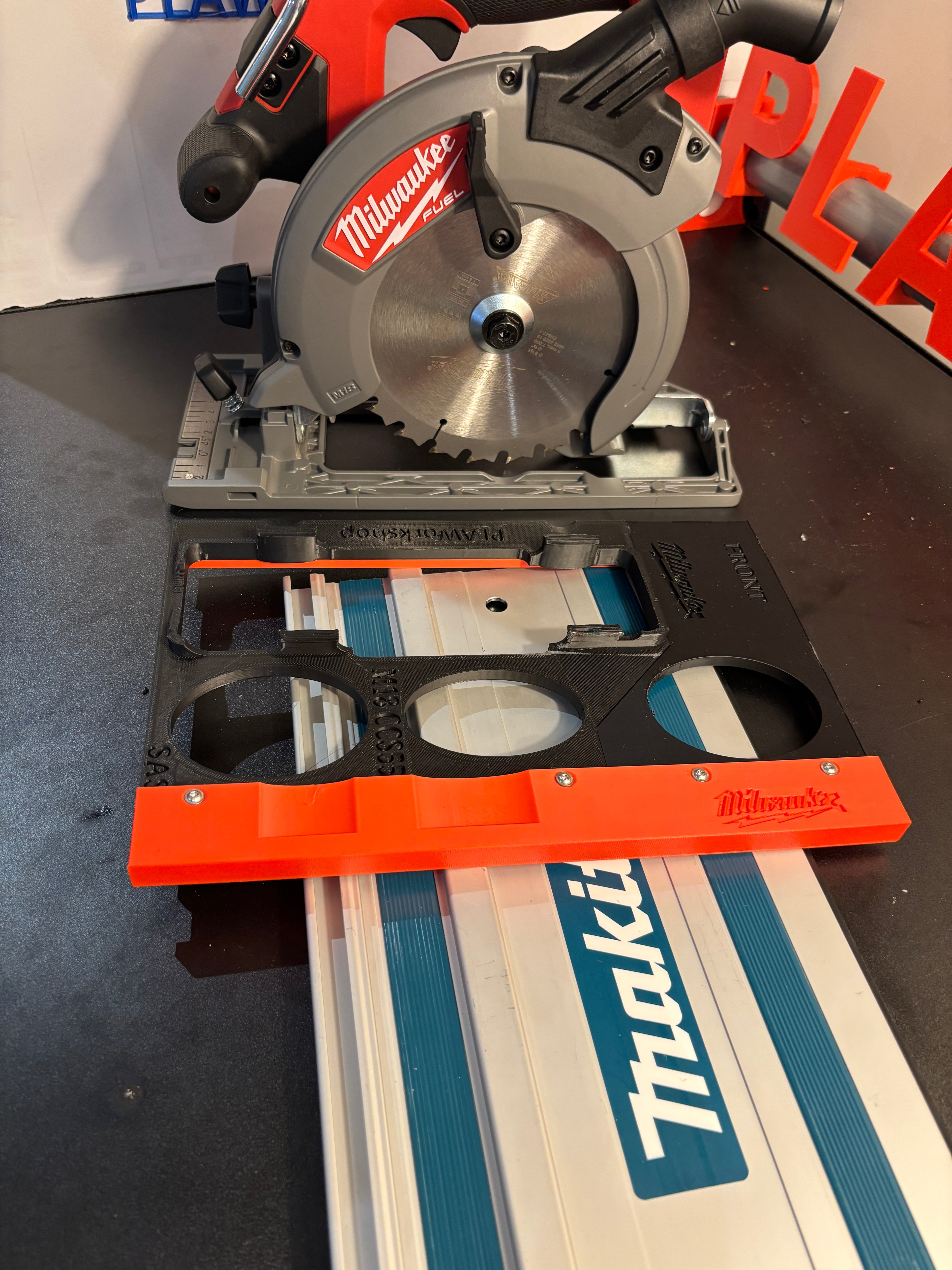 Milwaukee M18 CCS55 Adaptor base / Skid plate for Circular Saw to fit Makita Guide rail