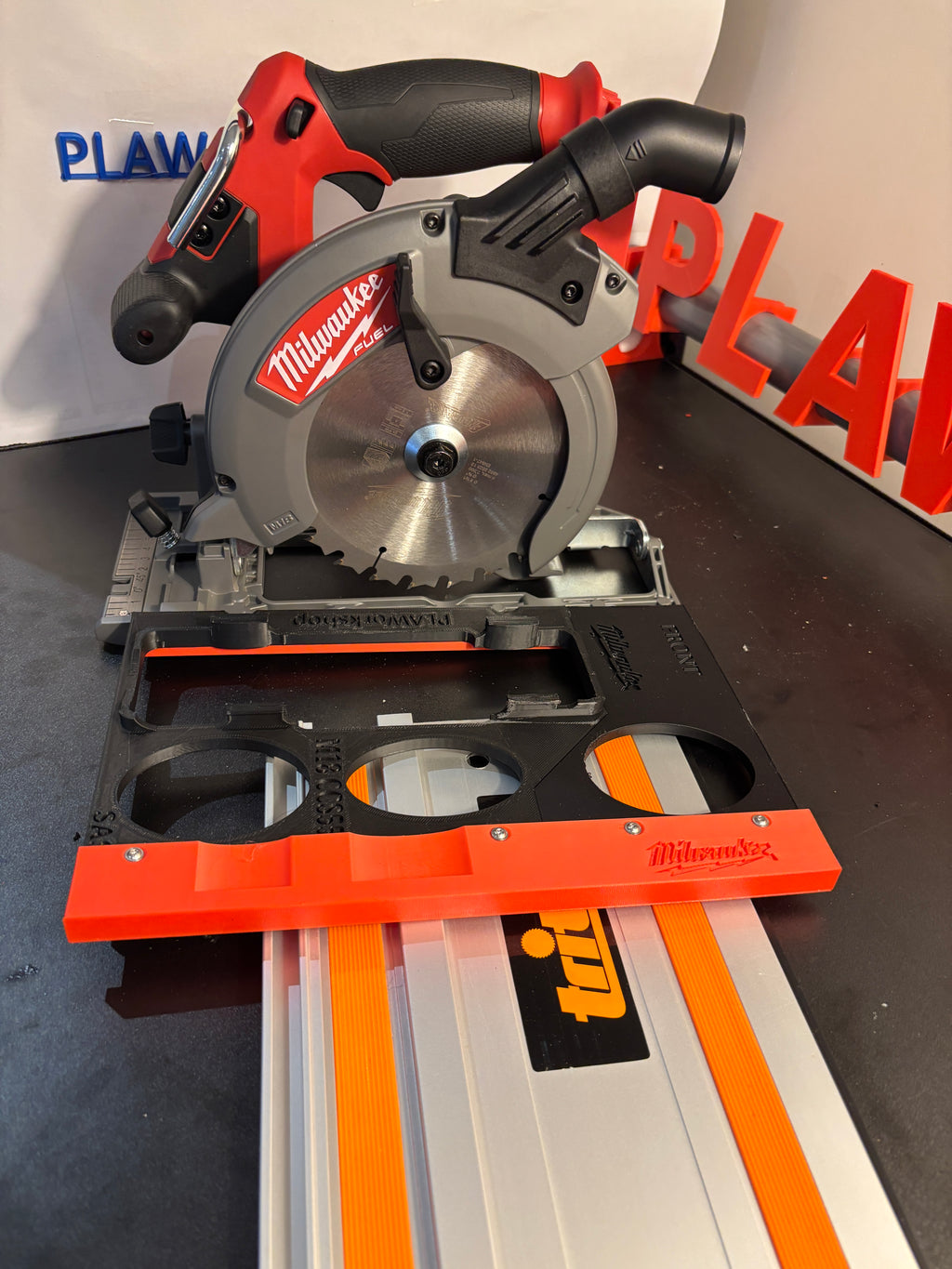 Milwaukee M18 CCS55 Adaptor base / Skid plate for Circular Saw to fit Triton Guide rail