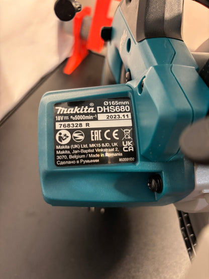 Makita DHS680 / XSH03Z base / Skid plate for Circular Saw to fit Metabo Guide rail