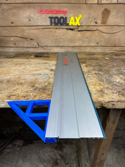 TOOLAX Large Guide Rail Square with 45 & 90 Degree Stops to fit Bosch Rail