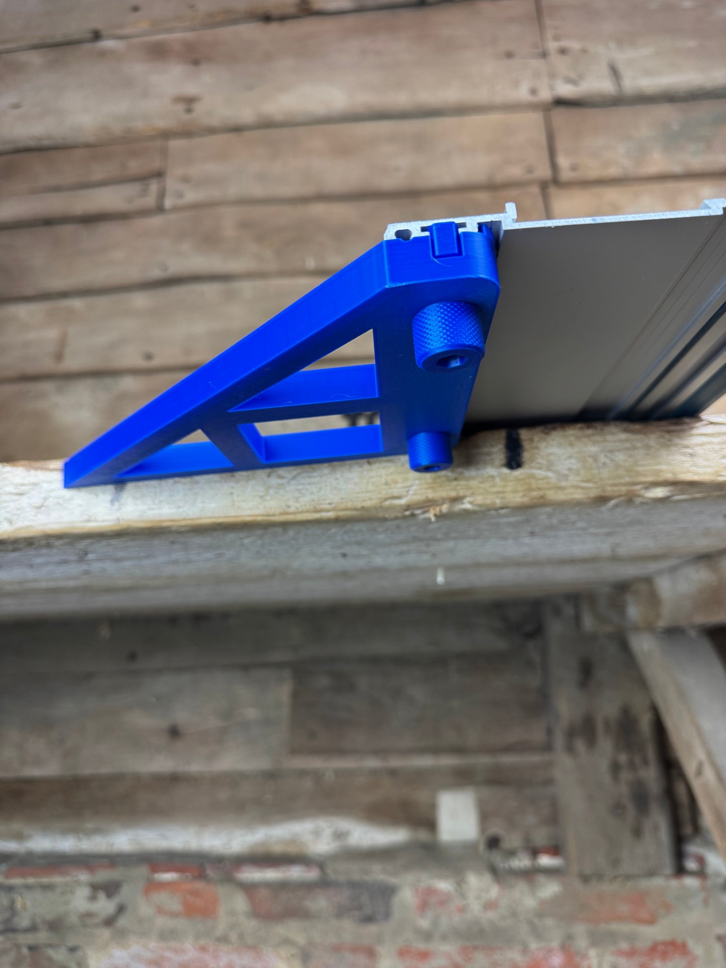 TOOLAX Large Guide Rail Square with 45 & 90 Degree Stops to fit Bosch Rail