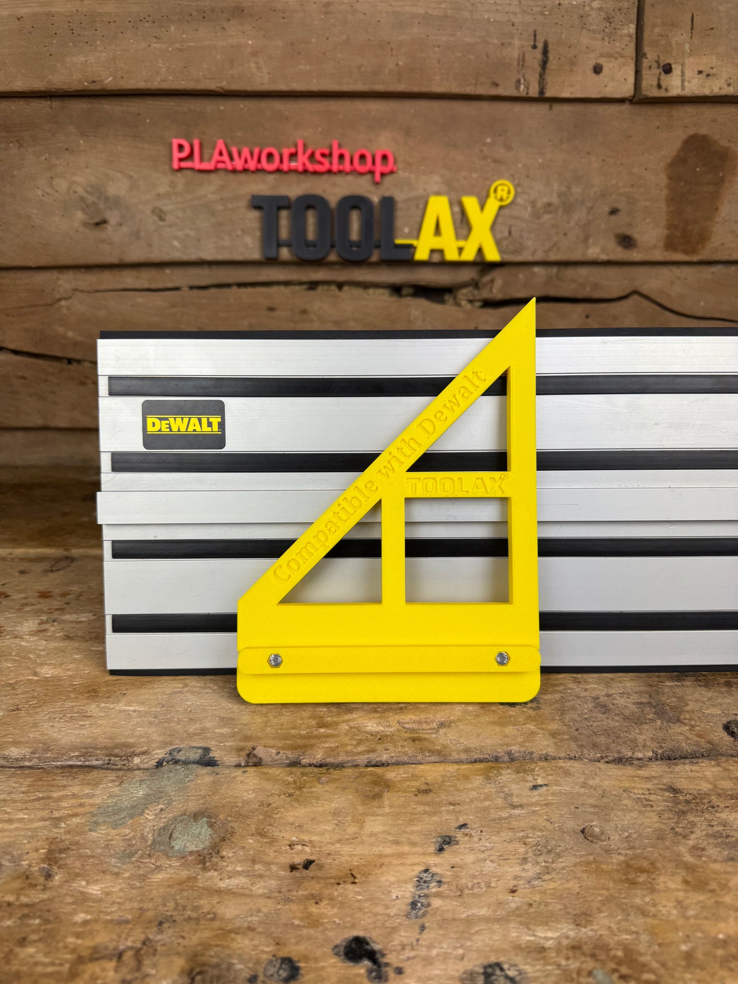 TOOLAX 45 & 90 Degree Large Angle Bevel stop for Dewalt Guide Rail