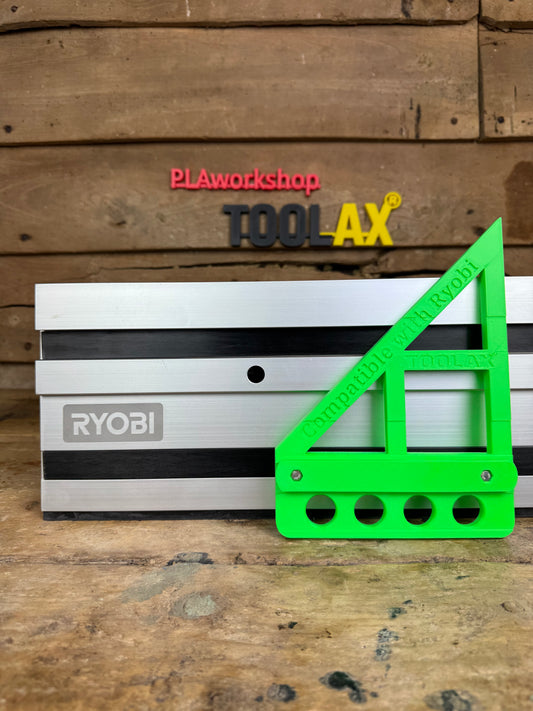 TOOLAX 45 & 90 Degree Large Angle Bevel stop for Ryobi Guide Rail