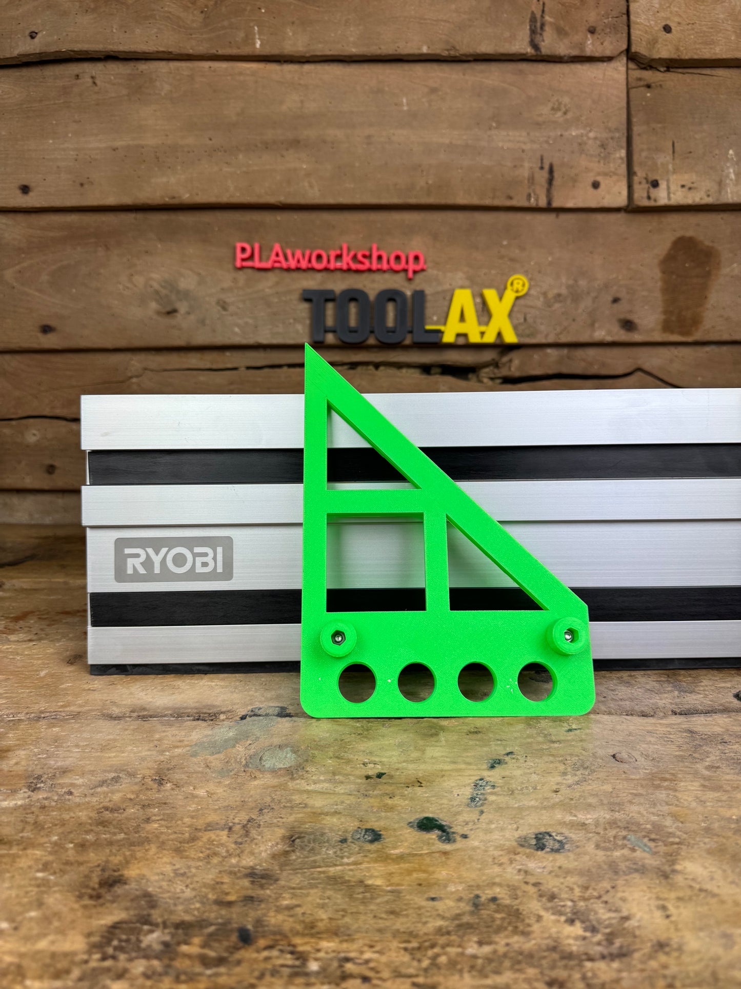 TOOLAX 45 & 90 Degree Large Angle Bevel stop for Ryobi Guide Rail