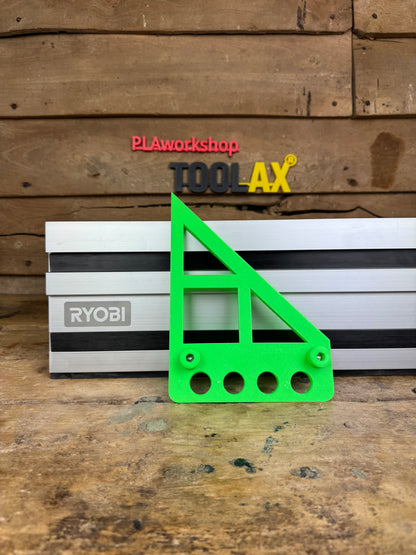 TOOLAX 45 & 90 Degree Large Angle Bevel stop for Ryobi Guide Rail