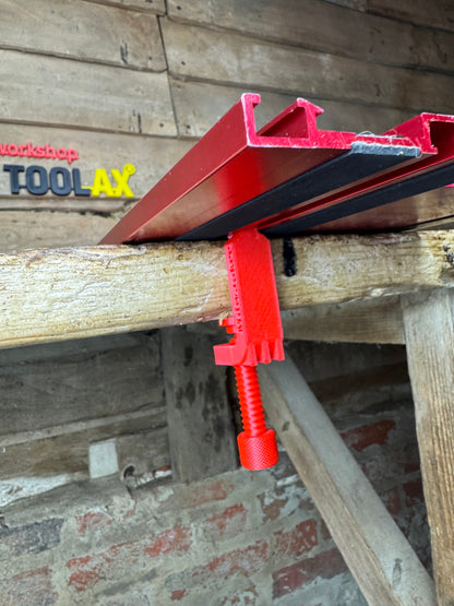 TOOLAX Track Saw Bundle for Milwaukee G-Clamp All-In-One + 45&90 Degree Angle Guide Rail Stop