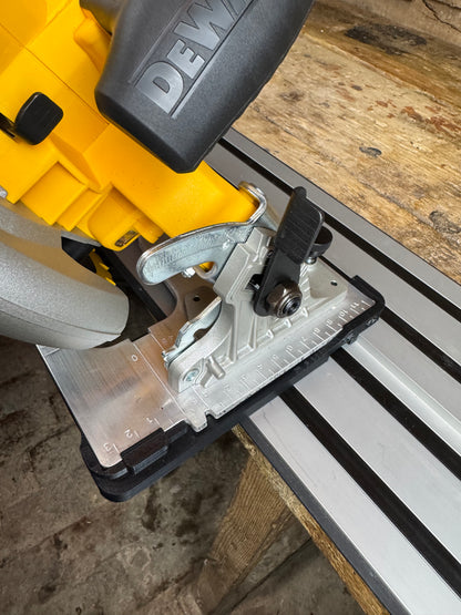 TOOLAX Guide Rail Adapter Base – Cut Perfect 45° & 90° Angles compatible with Dewalt Circular Saws (DCS570, DWE575, DCS575, DCS578, DCS573) – for Dewalt Guide Rails