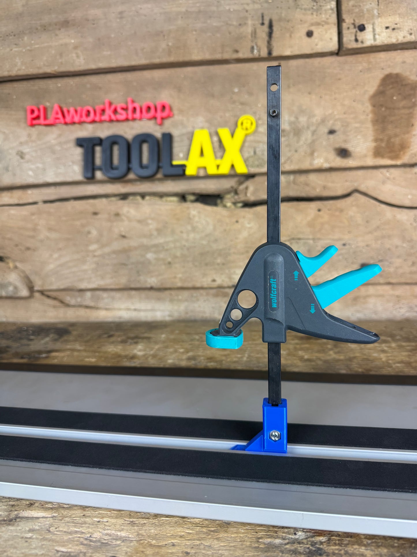 TOOLAX clamp feet pair for Wolfcraft clamp compatible with Makita Guide Rail