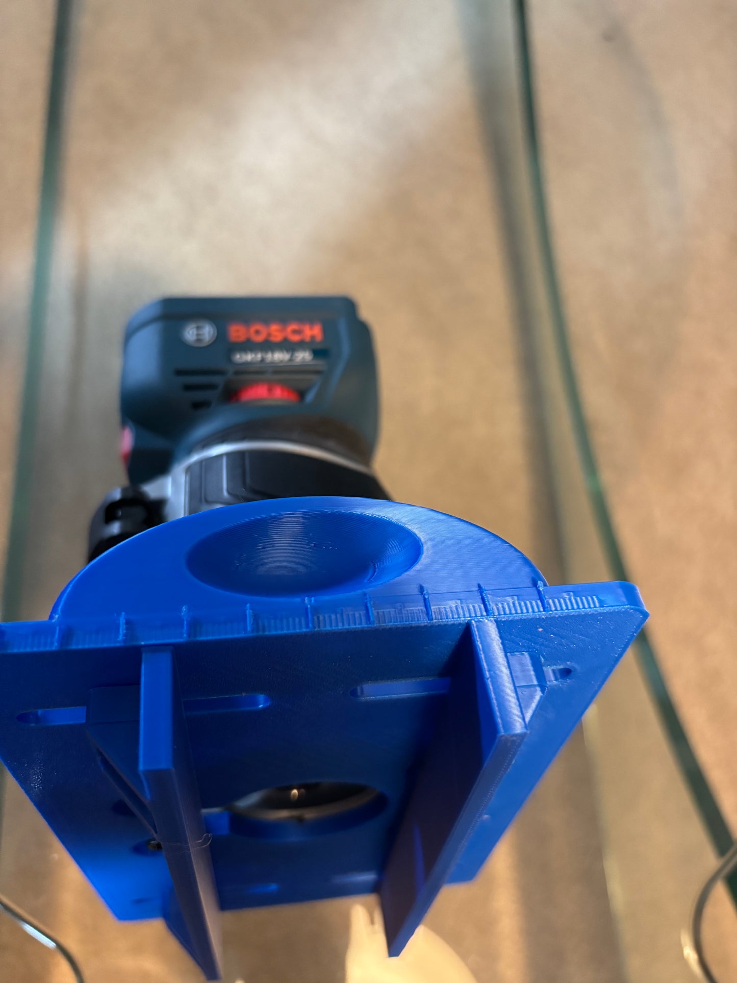 18V-25 Advanced Trim / Palm Router Base Jig compatible with Bosch