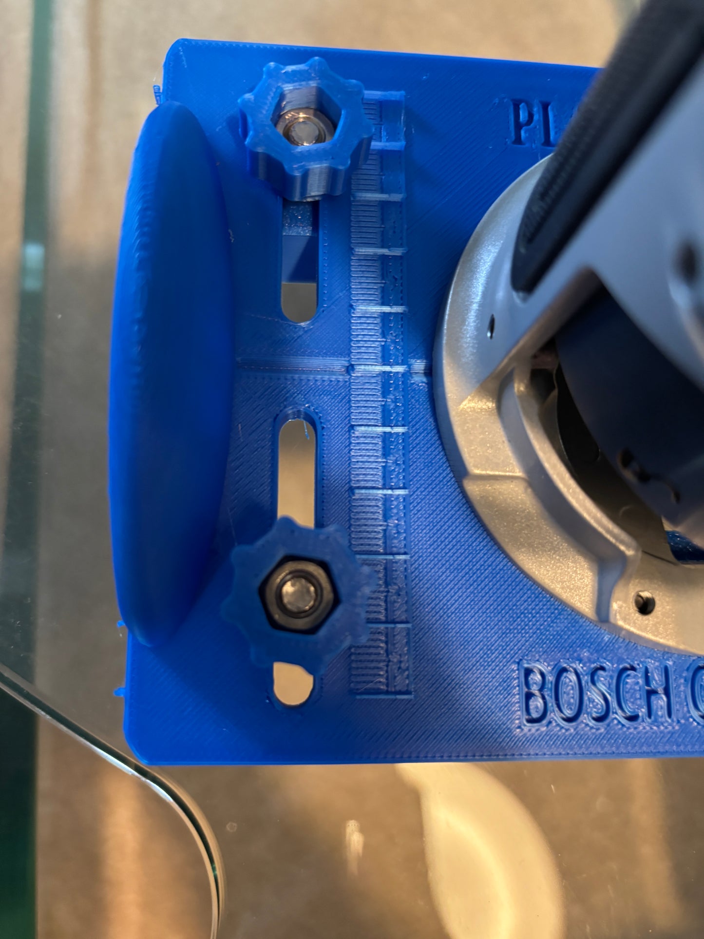 18V-25 Advanced Trim / Palm Router Base Jig compatible with Bosch