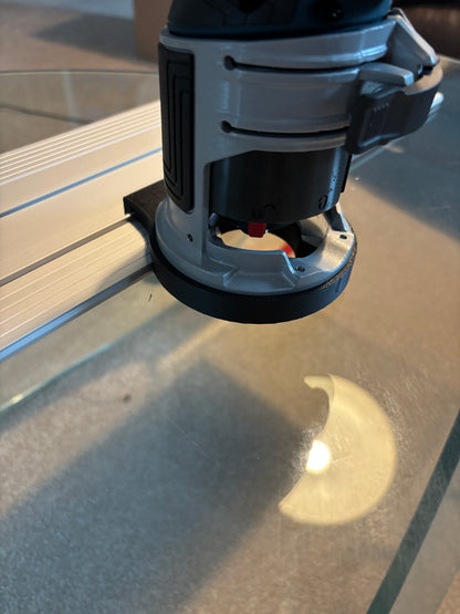 Bosch GKF 18V-25 Trim Router Plunge Base Guide Rail Adapter to Bosch Track / Guide Rail