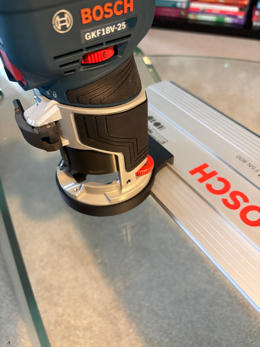 Bosch GKF 18V-25 Trim Router Plunge Base Guide Rail Adapter to Bosch Track / Guide Rail