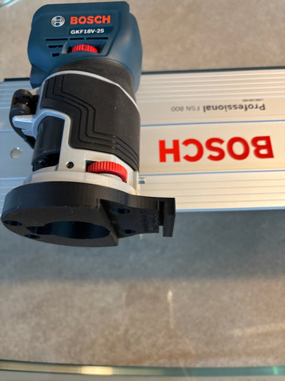 Bosch GKF 18V-25 Trim Router Plunge Base Guide Rail Adapter to Bosch Track / Guide Rail