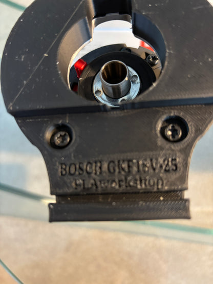 Bosch GKF 18V-25 Trim Router Plunge Base Guide Rail Adapter to Bosch Track / Guide Rail