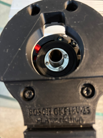 Bosch GKF 18V-25 Trim Router Plunge Base Guide Rail Adapter to Bosch Track / Guide Rail